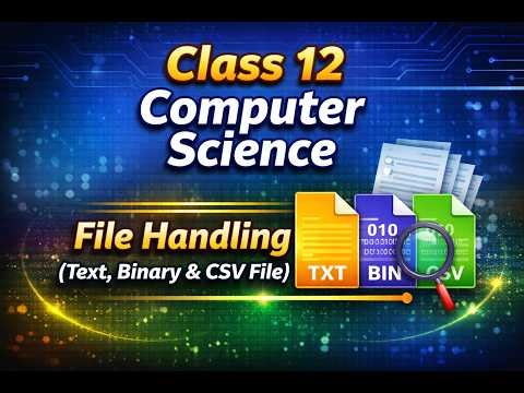 File Handling in Python 💻 | Read Write Append Explained | Class 12 CS
