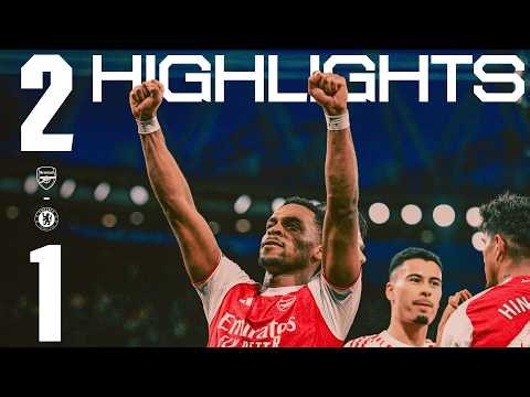 SALIBA & TIMBER GOALS EARN ALL THREE POINTS | HIGHLIGHTS | Arsenal vs Chelsea (2-1) l Premier League