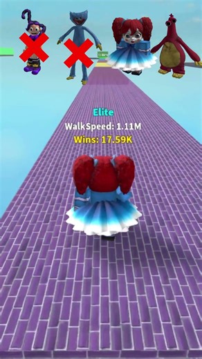 Poppy Playtime Chum Chompkins Every Second You Get 1 Walkspeed Challenge🔥#roblox #shorts