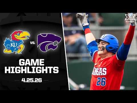 Kansas vs. Kansas State Highlights (4.25.26) | 2026 Big 12 Baseball