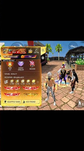 GOLDEN HIP HAF💀iphone #freefire #trending #shorts