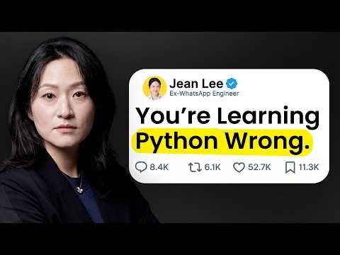 How I Would Learn Python FAST (if I could start over)