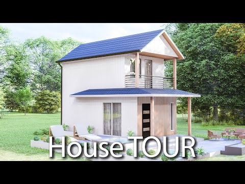 (4x7 Meters) Small House | Two Storey Tiny House Design | 2 Bedroom | House Design Ideas