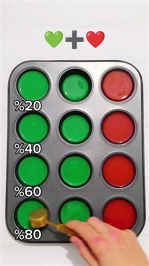 Army Green Meets Red | Intense Color Theory Experiment ⚔️ #colormix #artshorts #colortheory