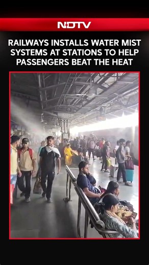 Indian Railways Installs Water Misting Systems At Stations Amid Rising Temperatures & Heatwave