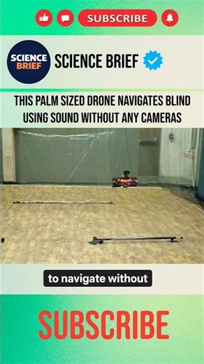 This Tiny Drone Navigates Without Eyes Using Sound!!