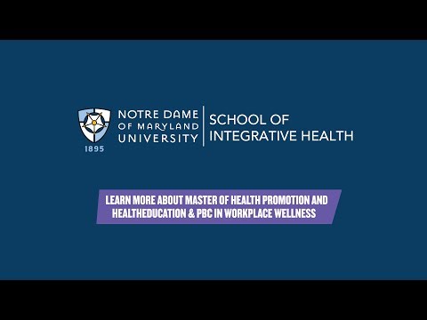 Master of Health Promotion Video Program Overview Video