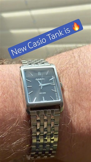 This Casio Looks Far More Expensive Than It Is | MTP-B215D-1AV #casio #cartiertank