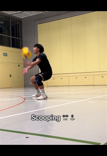 Scoop Defence in Volleyball