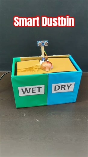 This Smart Dustbin Thinks for You 🤯 | Automatic Waste Sorting Arduino Project #arduino #smartdustbin