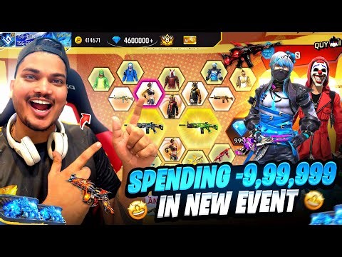 SPENDING 99999 DIAMONDS 💎 IN NOOB POOR ID TO MAKE IT PRO RICH ID IN NEW BEAR SHOP -GARENA FREE FIRE
