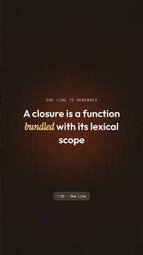 JS Closures, The ONE Thing Every Developer Gets Wrong