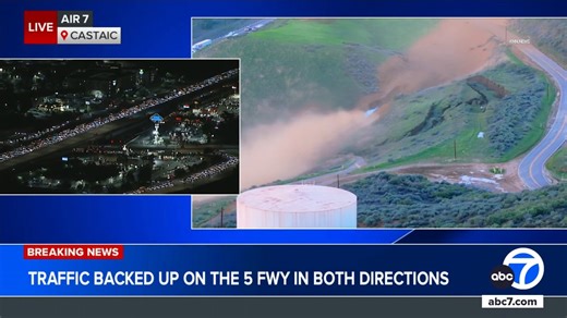 #BREAKINGNEWS Crews are responding to a natural gas line leak in Castaic. All lanes of the 5 Freeway are closed in the area, causing a major traffic backup for drivers this holiday weekend. A shelter-in-place was issued for the immediate surrounding area, including Charley Canyon, Hillcrest and Wayside. | ABC7