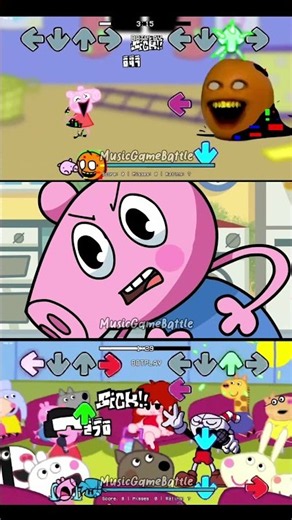 Peppa Glitched vs Orange Mod - Mobile Gameplay - Friday Night Funkin' Game