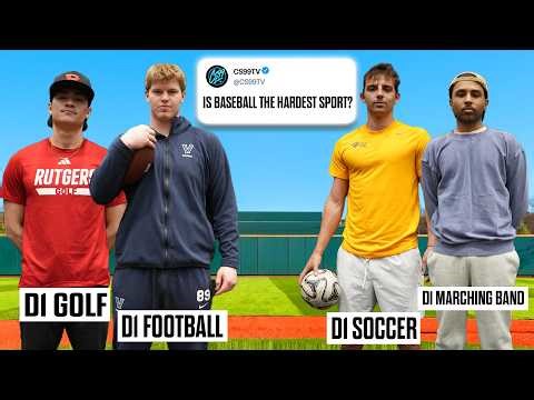 EVERY D1 Athlete Trys BASEBALL For THE FIRST TIME!