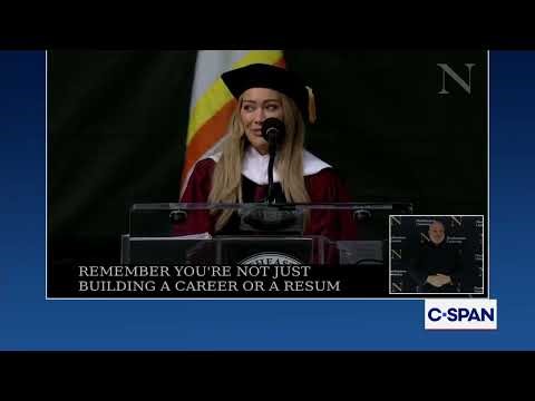 Hilary Duff Commencement Address for Northeastern University at Fenway Park