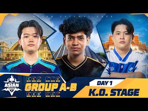 [🔴LIVE] K.O. Stage Day 1 || FF Asian Gateway II Garena Free Fire II Liquid Esports