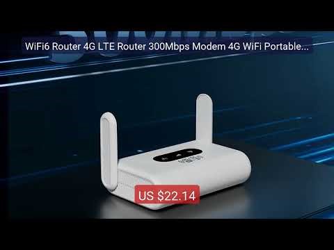 WiFi6 Router 4G LTE Router 300Mbps Modem 4G WiFi Portable Rout... — Best Buy 2026 | Great Quality!