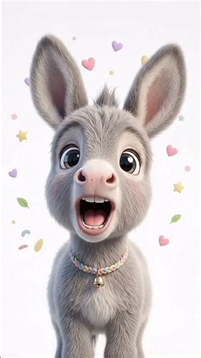 Donkey Says Hee Haw! □ Farm Animal Sounds for Kids | Sunny Farm Tales #shorts