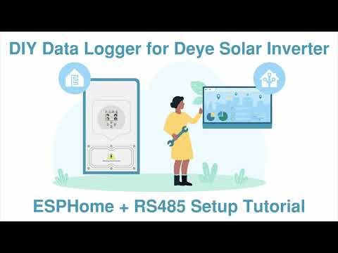 ESP32 Data Logger for Deye Hybrid Inverter | ESPHome + Home Assistant (Local, No Cloud)