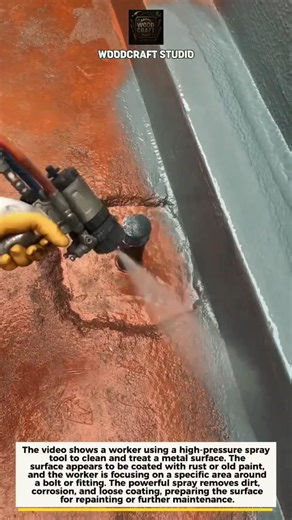 High Pressure Rust Removal Tool #cleaning #restoration #industrial