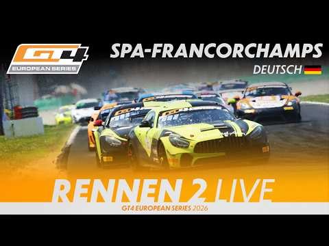 LIVE I Rennen 2 I Spa I GT4 European Series 2026 (Deutsch)