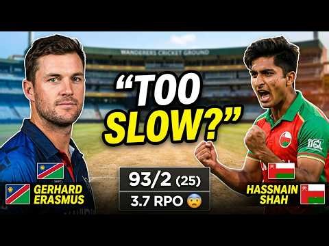 Namibia vs Oman: Too Slow or Smart? | 93/2 After 25 Overs Breakdown