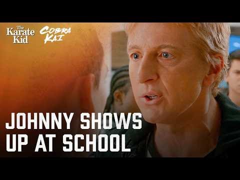 Johnny Shows Up at School | Cobra Kai (William Zabka, Xolo Maridueña)