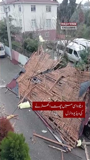 Stormy Winds Rip Off Roofs in Turkey’s Kocaeli Province