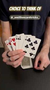 Think Of A Card! - Tutorial #magic #tricks #tutorial
