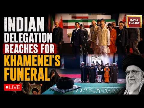 Khamenei Funeral LIVE: Indian Delgation Pay Tribute to Slain Iranian Supreme Leader Khamenei