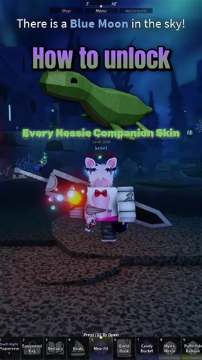 How to unlock every Nessie companion skin in Fisch #fisch #fischroblox #roblox #fischupdate