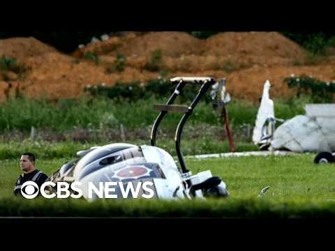 Witness describes moment when plane and helicopter collided in deadly crash