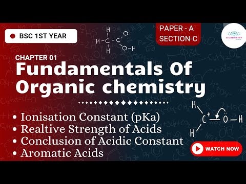Fundamentals of Organic chemistry 13 || Bsc 1st year || R-Chemistry 