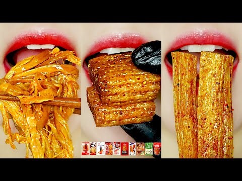 New Chinese Food Lip Eating ASMR 신상 중국 간식 이모지 입술 먹방 Mukbang Sounds
