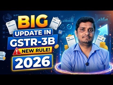 BIG UPDATE IN GSTR-3B 2026 | Latest GST Changes Explained | Umesh Singh | Finance Speech