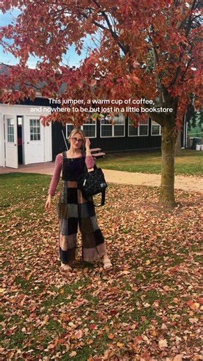 for the girls who want their wardrobe to feel like a little piece of art 🎨🤎🍂 picture this jumper, a warm cup of coffee, a crisp autumn morning, and a little bookstore to get lost in… the perfect cozy, artsy fall outfit doesn’t exi— #FallFashion #CozyGirlAesthetic #ArtGirlStyle #AutumnOutfits #TikTokFashion