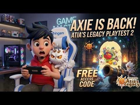 Axie Infinity is BACK! Atia's Legacy Playtest 2 & FREE Access Codes!| Play to Earn Games 2026