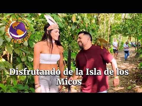 Jhovanoty y Flor aterrizan en la Isla de los Micos, en el Amazonas | La Vuelta al Mundo en 80 risas