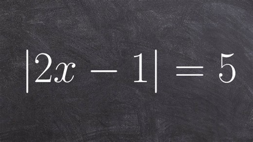Solve an absolute value equation