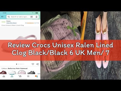 Review Crocs Unisex Ralen Lined Clog Black/Black 6 UK Men/ 7 UK Women