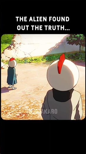 The alien knew they were not chickens🐔😰#anime #shorts