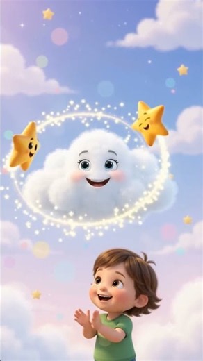 Five Little Stars ⭐✨ | Count 1 to 5! 🌟 | Kids Song #shorts