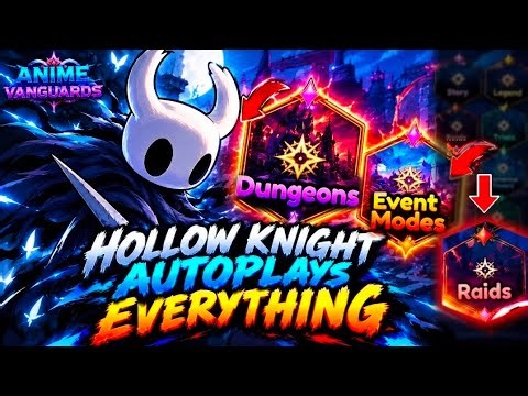 Hollow Knight Is INSANE in Anime Vanguards (Auto Play Beast)