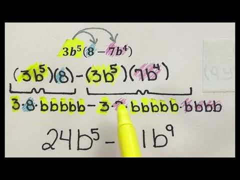 Distributive property ￼