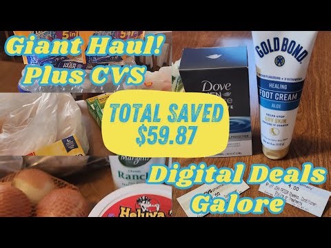 How to Save Big at Giant and CVS | Grocery Hauls and Savings Tips