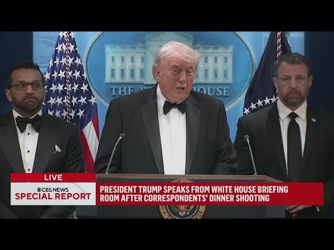 FULL: President Trump addresses the media following shooting at White House Correspondents' Dinner