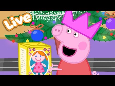 🔴 LIVE 24/7: Peppa Pig’s Christmas Fun! 🎄🎅 | Peppa’s Play Pretend | Cartoon