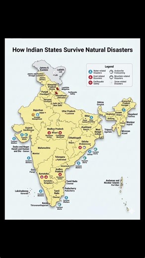 Indian states disaster management strategies against natural calamities and emergencies everywhere🇮🇳