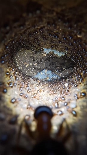 “Real Footage Inside an Ant Colony (Micro Camera #shorts #creator #anicomb